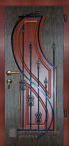 Фото «Дверь с ковкой №8» в Подольску