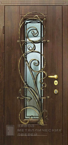 Фото «Дверь с ковкой №17»  в Подольску